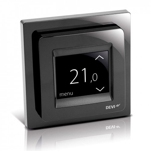 Termostatas Devi DEVIreg Touch juodas