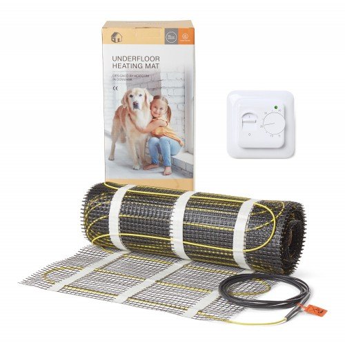 Šildymo kilimėlis HeatMyHome  su termostatu HMH-T 80173020, 0.5 m x 4 m, 2 m², 300 W, 230 V